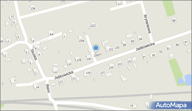 Orzesze, Jaśkowicka, 104, mapa Orzesze