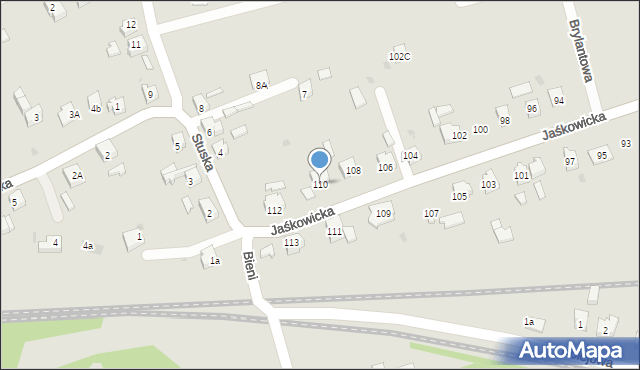 Orzesze, Jaśkowicka, 110, mapa Orzesze