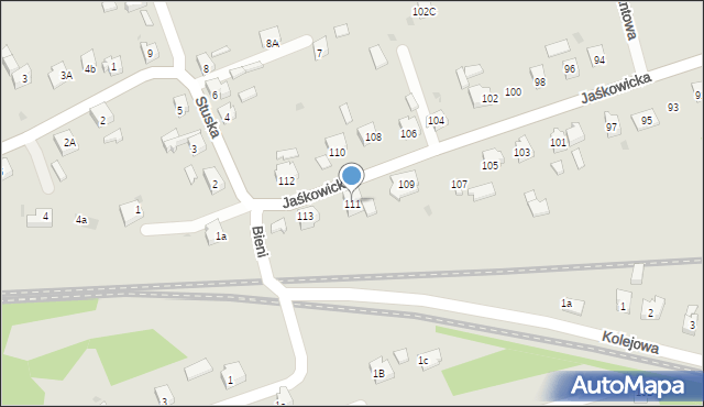 Orzesze, Jaśkowicka, 111, mapa Orzesze