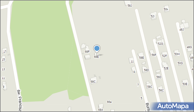 Orzesze, Jaśkowicka, 66e, mapa Orzesze