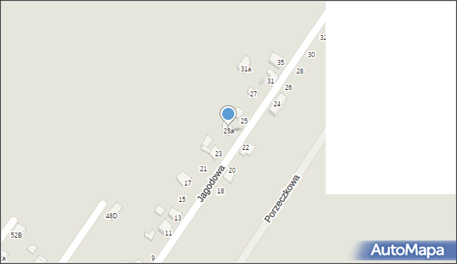 Orzesze, Jagodowa, 23a, mapa Orzesze