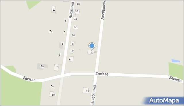 Orzesze, Jarzębinowa, 27, mapa Orzesze