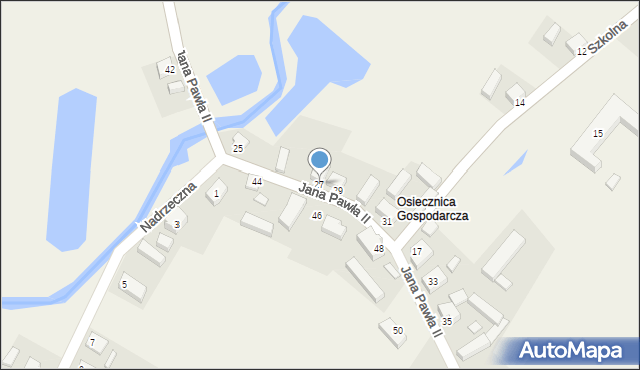 Osiecznica, Jana Pawła II, 27, mapa Osiecznica