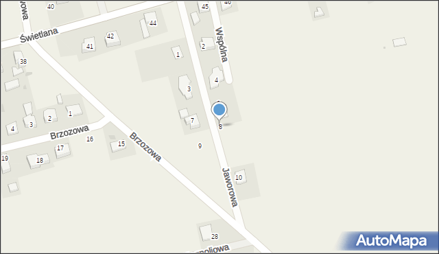 Osiedle Poznańskie, Jaworowa, 8, mapa Osiedle Poznańskie