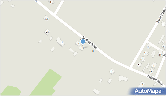 Osiek, Jagiellońska, 6, mapa Osiek
