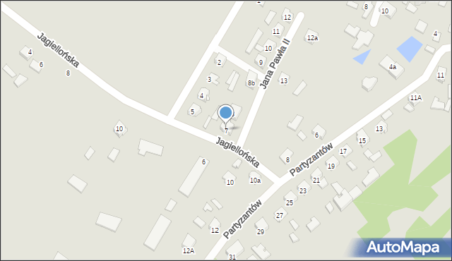 Osiek, Jana Pawła II, 7, mapa Osiek