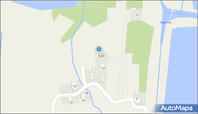 Osiek, Jazowa, 5, mapa Osiek