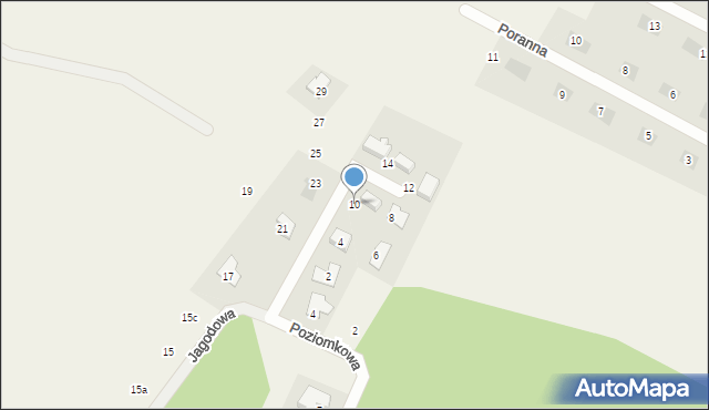 Osiek nad Wisłą, Jagodowa, 10, mapa Osiek nad Wisłą