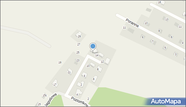 Osiek nad Wisłą, Jagodowa, 16, mapa Osiek nad Wisłą