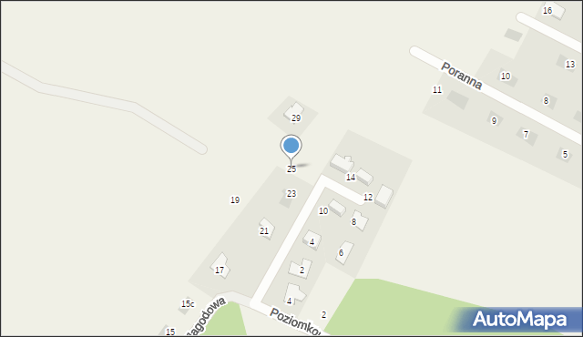 Osiek nad Wisłą, Jagodowa, 25, mapa Osiek nad Wisłą