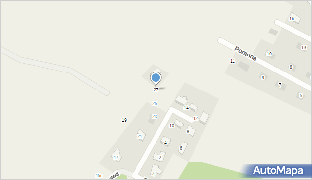 Osiek nad Wisłą, Jagodowa, 27, mapa Osiek nad Wisłą