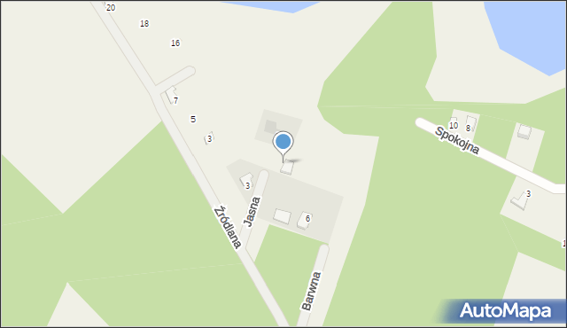 Osiek nad Wisłą, Jasna, 10, mapa Osiek nad Wisłą