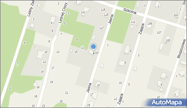 Osowiec, Jasna, 6, mapa Osowiec