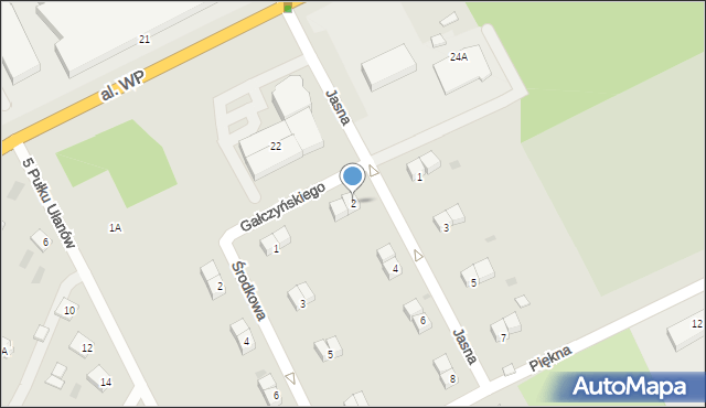 Ostrołęka, Jasna, 2, mapa Ostrołęka