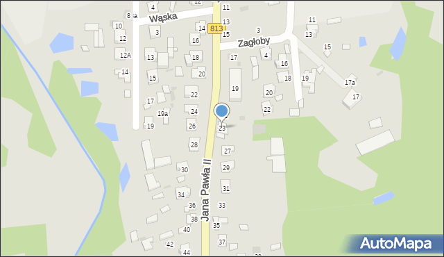 Ostrów Lubelski, Jana Pawła II, 23, mapa Ostrów Lubelski