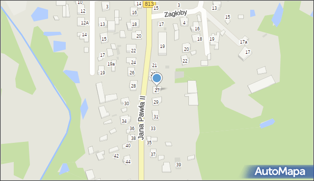 Ostrów Lubelski, Jana Pawła II, 27, mapa Ostrów Lubelski