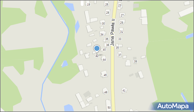 Ostrów Lubelski, Jana Pawła II, 42, mapa Ostrów Lubelski