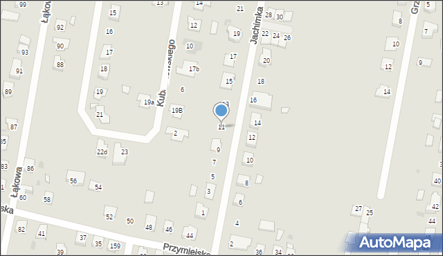 Ostrów Wielkopolski, Jachimka Józefa, prof., 11, mapa Ostrów Wielkopolski