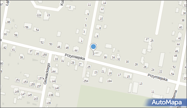 Ostrów Wielkopolski, Jachimka Józefa, prof., 2, mapa Ostrów Wielkopolski