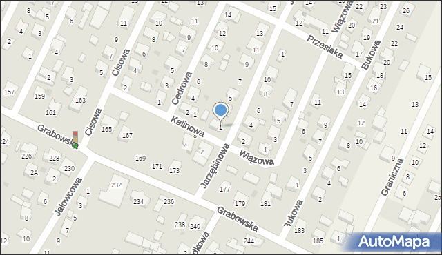 Ostrów Wielkopolski, Jarzębinowa, 1, mapa Ostrów Wielkopolski