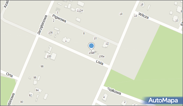 Ostrowiec Świętokrzyski, Jarzębinowa, 104b, mapa Ostrowiec Świętokrzyski