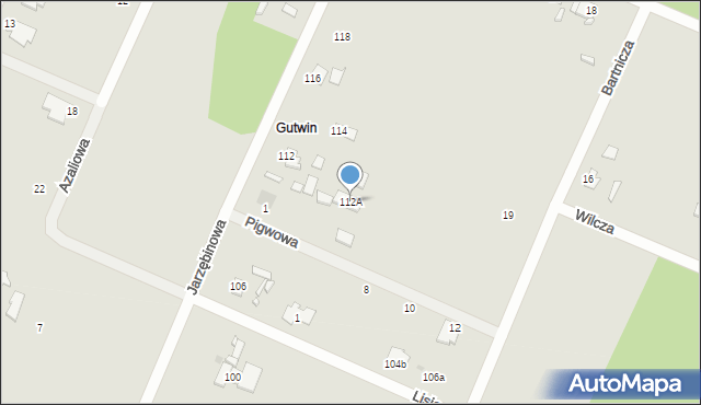 Ostrowiec Świętokrzyski, Jarzębinowa, 112A, mapa Ostrowiec Świętokrzyski