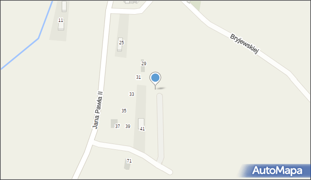 Ostrowsko, Jana Pawła II, 43a, mapa Ostrowsko