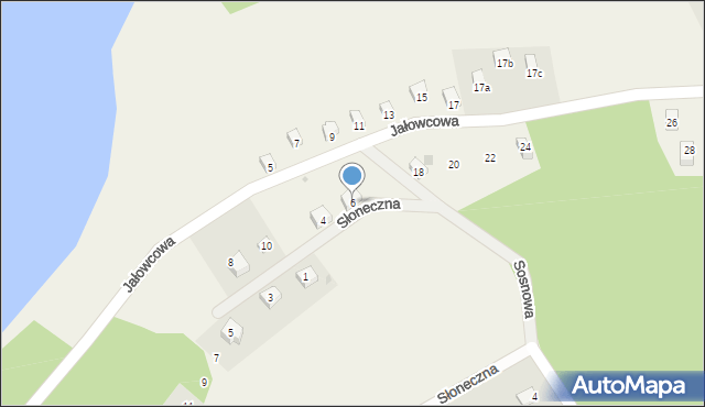 Ostrzyce, Jałowcowa, 16, mapa Ostrzyce