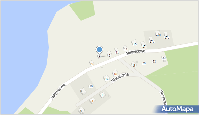 Ostrzyce, Jałowcowa, 7, mapa Ostrzyce