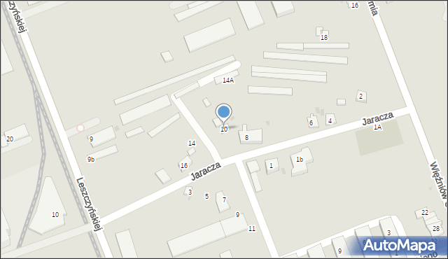 Oświęcim, Jaracza Stefana, 10, mapa Oświęcimia