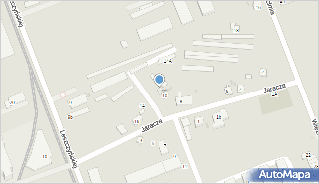 Oświęcim, Jaracza Stefana, 12, mapa Oświęcimia