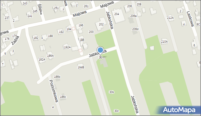 Otwock, Jabłońska, 30, mapa Otwock