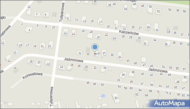 Otwock, Jaśminowa, 35, mapa Otwock