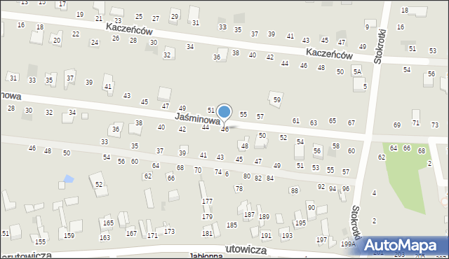 Otwock, Jaśminowa, 46, mapa Otwock