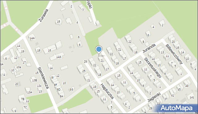 Otwock, Jana Kazimierza, 23, mapa Otwock