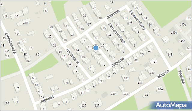 Otwock, Jana Kazimierza, 7, mapa Otwock