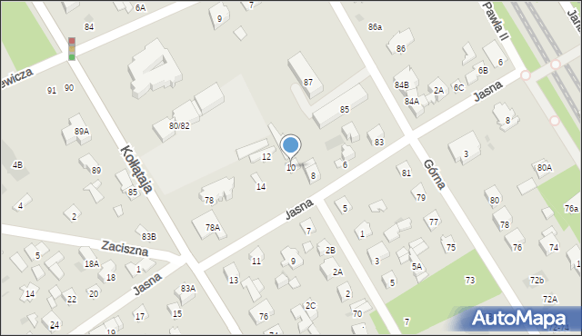 Otwock, Jasna, 10, mapa Otwock