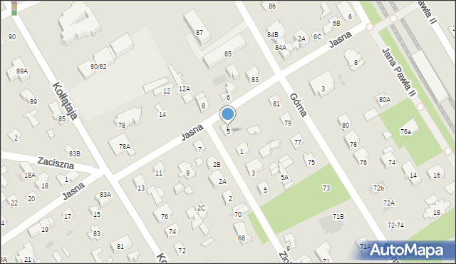 Otwock, Jasna, 5, mapa Otwock