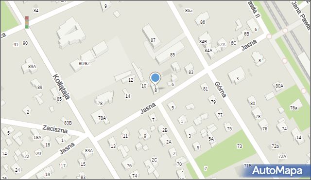 Otwock, Jasna, 8, mapa Otwock