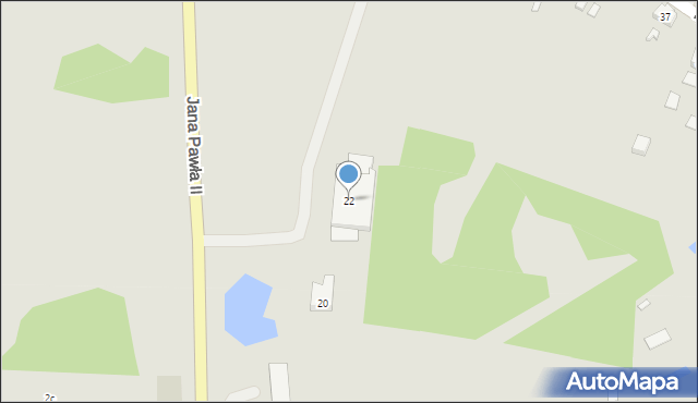 Otyń, Jana Pawła II, 22, mapa Otyń