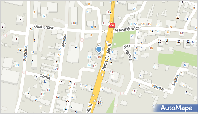 Ożarów, Jana Pawła II, 10, mapa Ożarów