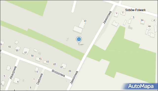 Ożarów, Jaworowa, 4, mapa Ożarów