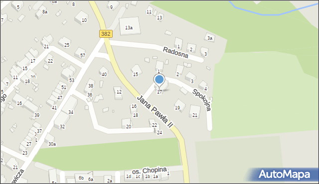 Paczków, Jana Pawła II, 17, mapa Paczków