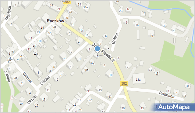 Paczków, Jana Pawła II, 6, mapa Paczków