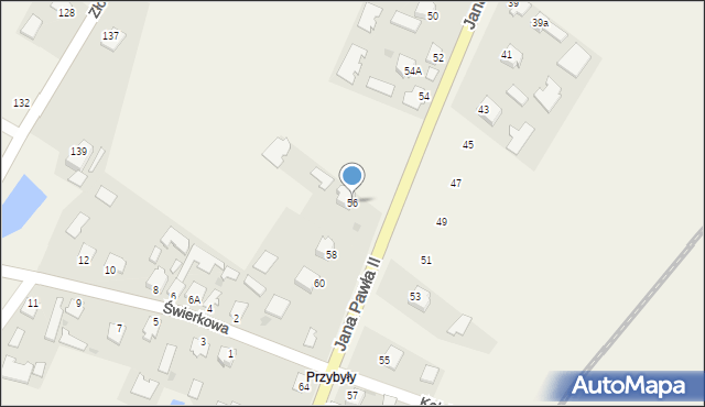 Padew Narodowa, Jana Pawła II, 56, mapa Padew Narodowa