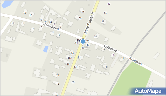 Padew Narodowa, Jana Pawła II, 59, mapa Padew Narodowa