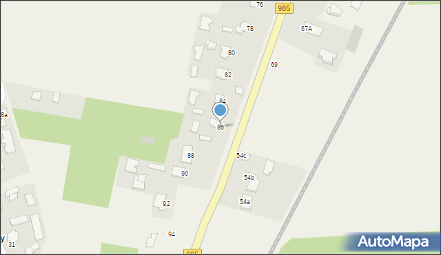 Padew Narodowa, Jana Pawła II, 86, mapa Padew Narodowa