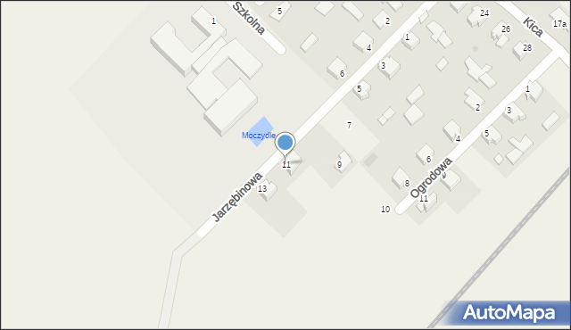 Padew Narodowa, Jarzębinowa, 11, mapa Padew Narodowa