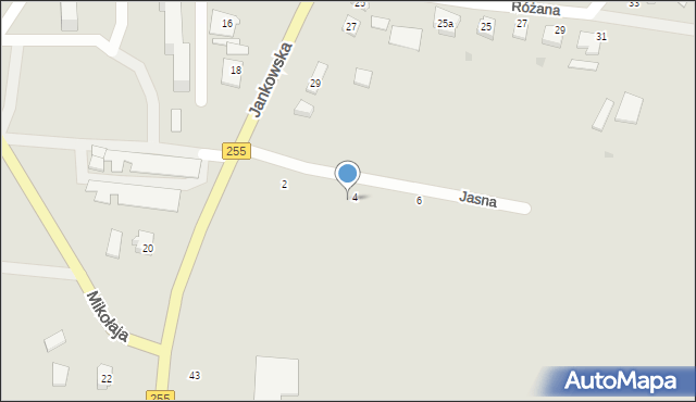 Pakość, Jankowska, 31f, mapa Pakość