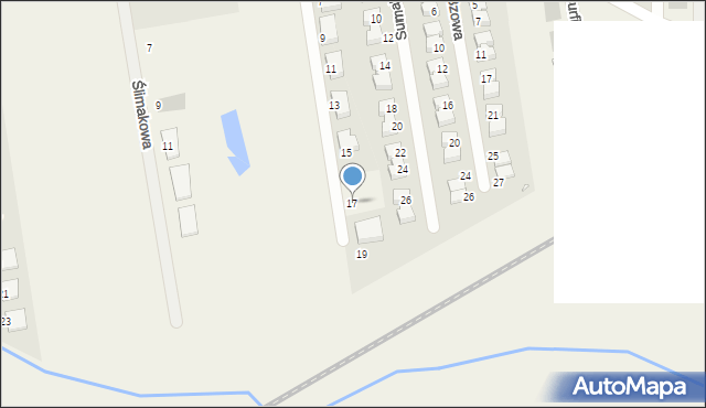 Palędzie, Jarzębinowa, 17, mapa Palędzie